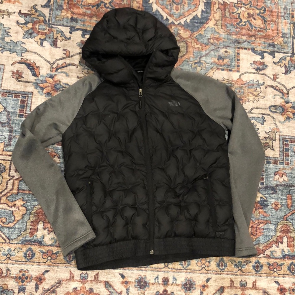 Goose Down Feather North Face Athletic Coat